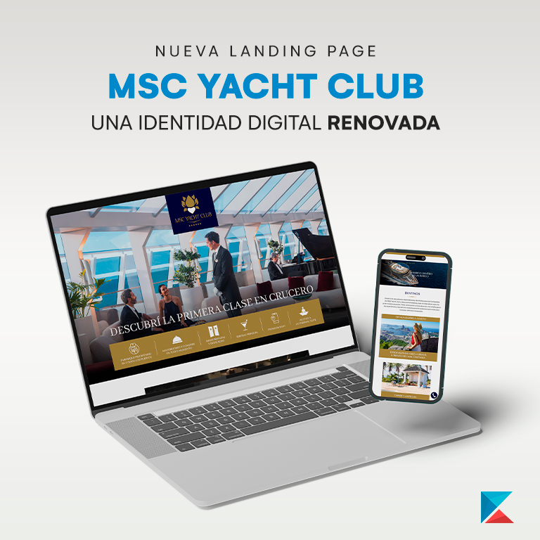 Nueva landing page de MSC Yacht Club: una identidad digital renovada