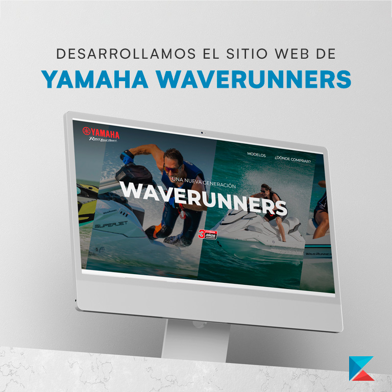Nuevo sitio web para Yamaha Waverunners: diseño y adrenalina al máximo